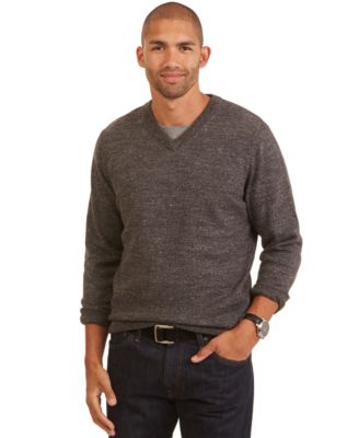 Nautica Big and Tall Cotton V-Neck Sweater