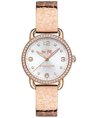 COACH WOMEN'S DELANCEY ROSE GOLD-TONE STAINLESS STEEL 14502355