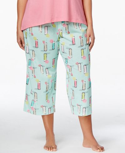plus size capri pajama bottoms