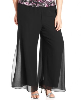 alex evenings plus size pants