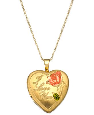 engraved locket 14k pendant necklace heart gold necklaces jewelry watches