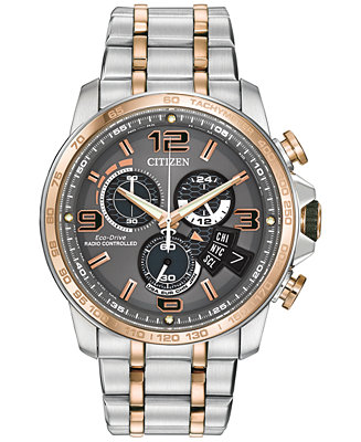Citizen Men's Eco-Drive Chrono-Time A-T Two-Tone Stainless BY0106-55H