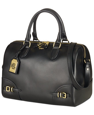 Lauren Ralph Lauren Barrel Satchel - Handbags & Accessories - Macy&#39;s