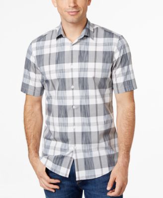 Alfani RED Slim-Fit Plaid Shirt, Only at Macy's