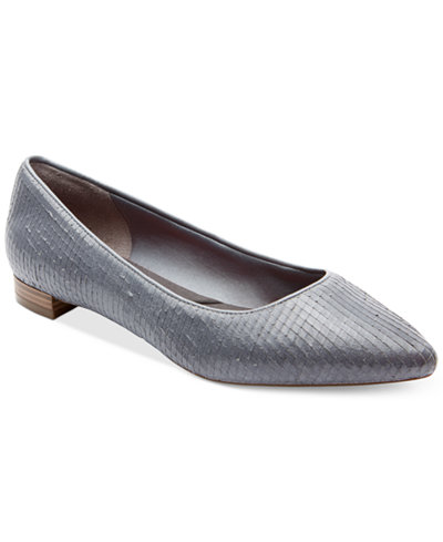 Rockport Women's Adelyn Pointed-Toe Ballet Flats - Flats - Shoes - Macy's