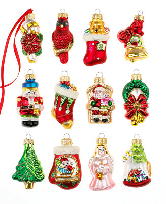 Holiday Lane Box of 12 Mini Assorted Ornaments - Holiday Lane - Macy&#39;s