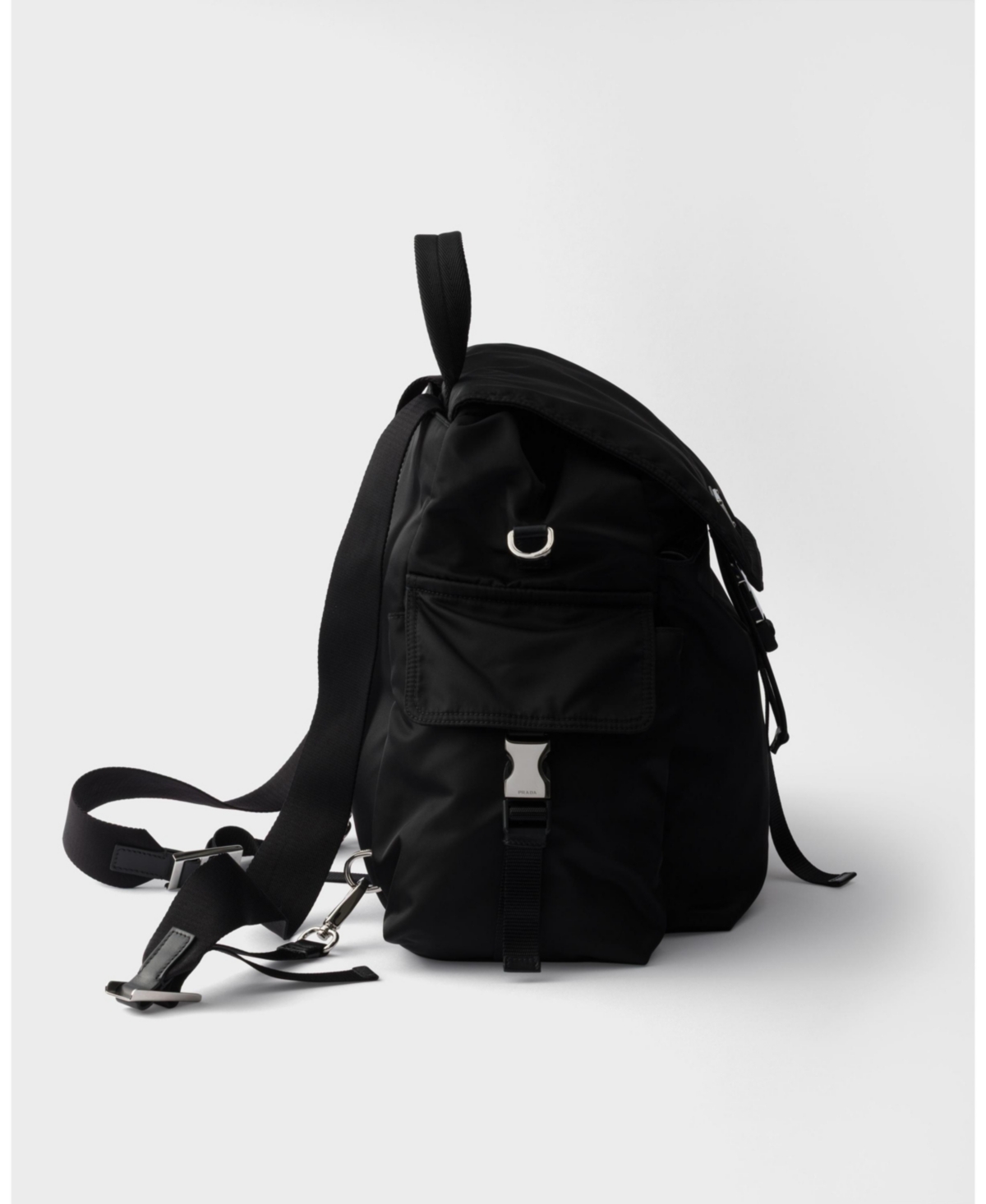 PRADA 익스플로어 리사이클 나일론 가죽 백팩