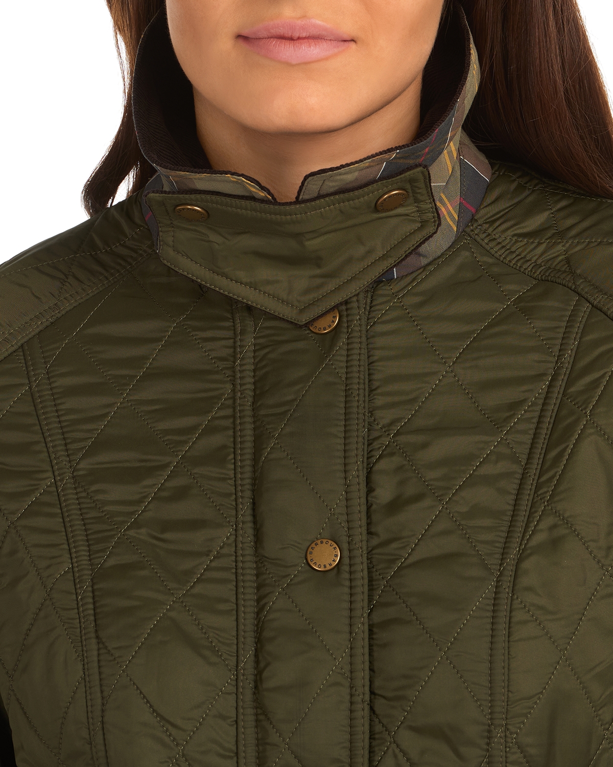 BARBOUR 비드넬 폴라퀼트 자켓