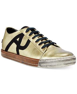 Armani shoes Gold