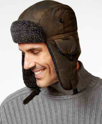 fleece lined trapper hat