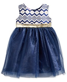 Blueberi Boulevard Brocade & Tulle Dress, Baby Girls (0-24 months)