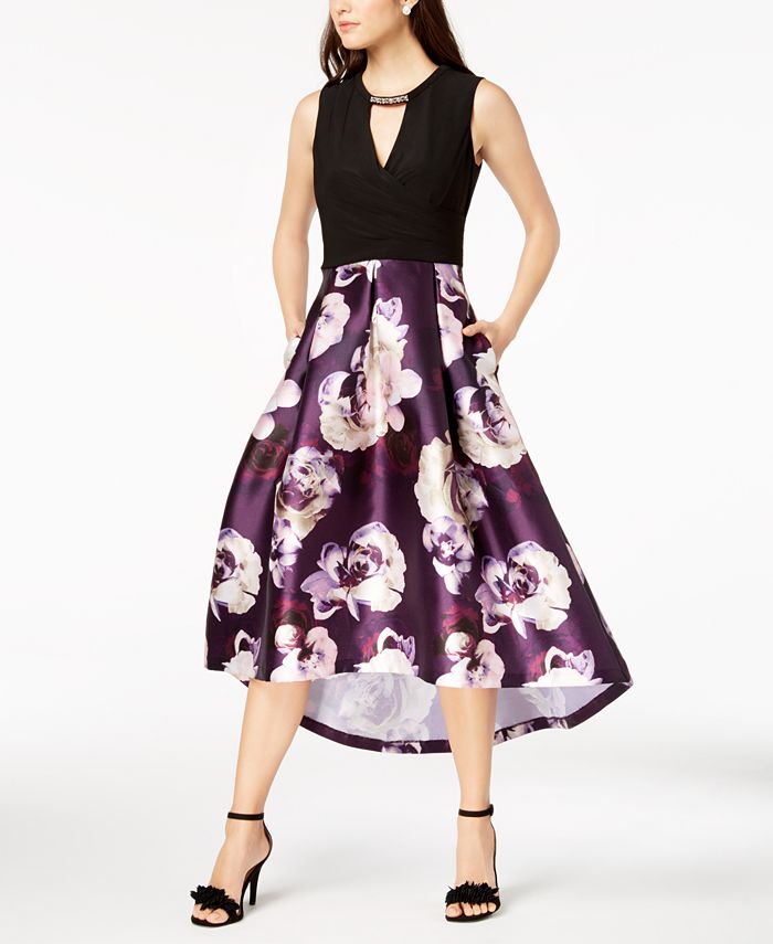 SL Fashions Embellished HighLow Dress Macy's