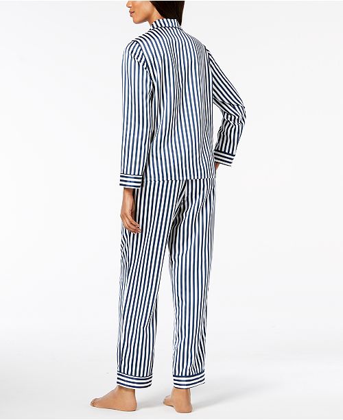 Alfani Satin Notch Collar Pajama Set, Created for Macy's & Reviews ...