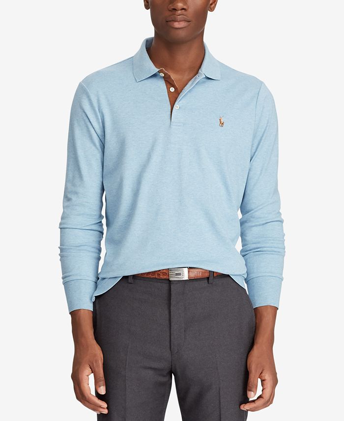 Polo Ralph Lauren Men's Classic-Fit Long Sleeve Soft-Touch Polo - Macy's