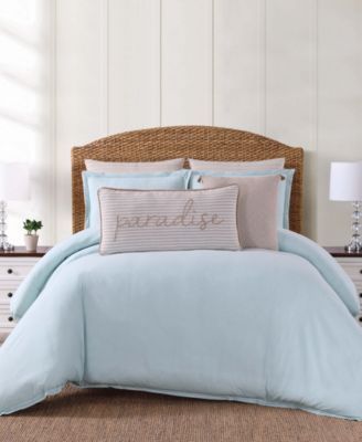 Oceanfront Resort - Chambray Coast King 3 Piece Duvet Cover Set in Plum