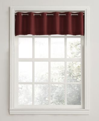 Montego Casual Textured Semi-Sheer Grommet Kitchen Curtain Valance