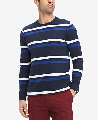 Tommy Hilfiger Men's Long-Sleeve Striped Shirt, Created for Macy's - Macy's