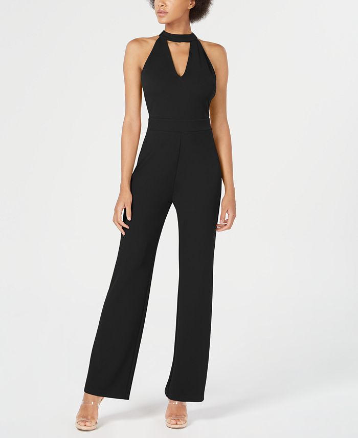 Bar III Cutout Halter Jumpsuit, Created for Macy's & Reviews - Pants ...