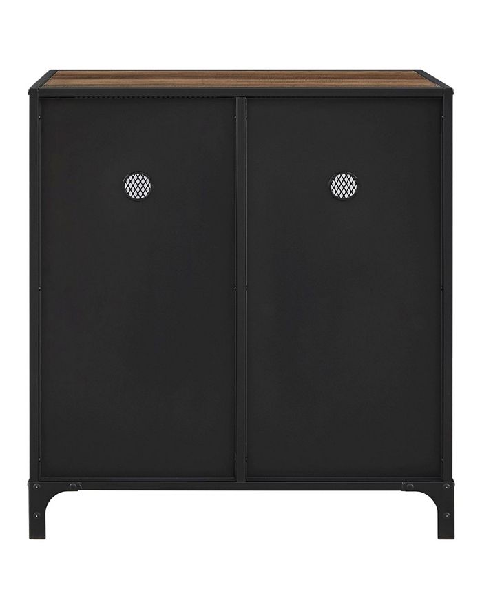 Walker Edison 30" Industrial Accent w/ Mesh Rustic Oak Macy's