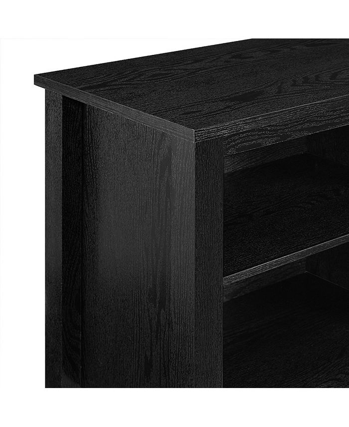 Walker Edison 70" Wood Fireplace Media TV Stand Console Black Macy's