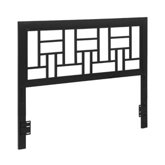 Walker Edison Queen Metal Square Headboard - Black - Macy's