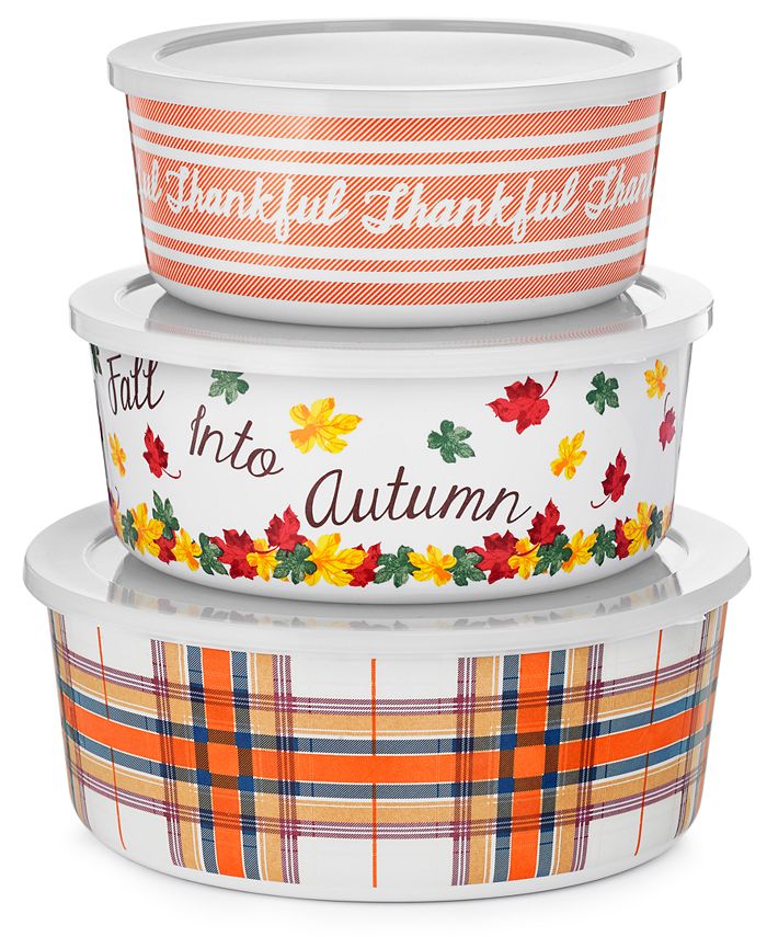 Martha Stewart Collection Harvest 3Pc. Bowl Set, Created for Macy's Macy's