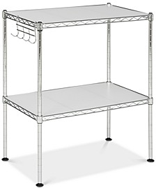 Lucien 2-Tier Chrome Wire Microwave Rack