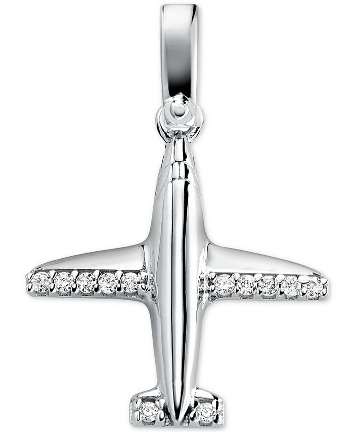 Michael Kors Women's Custom Kors Sterlng Silver Airplane Charm