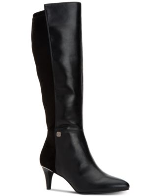 black heeled dress boots