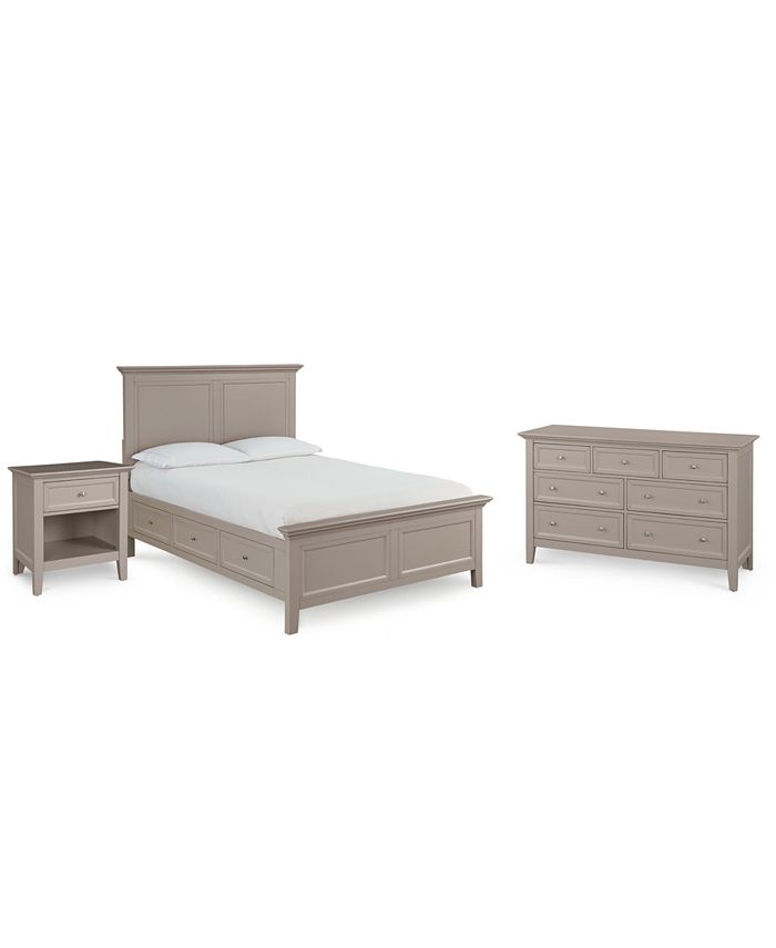 Furniture Sanibel Storage Bedroom Furniture, 3Pc. Set (Queen Bed