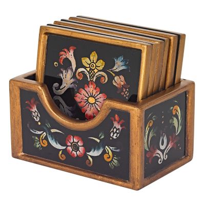 Badash Crystal - Gemstone 7 Pc Coasters