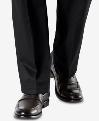 Men's Signature Lux Cotton Classic Fit Creased Stretch Khaki Pants