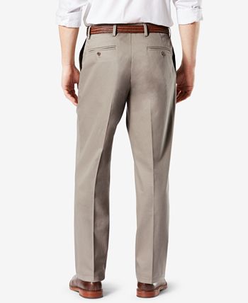 Dockers Men's Signature Lux Cotton Relaxed Fit Creased Stretch Khaki ...