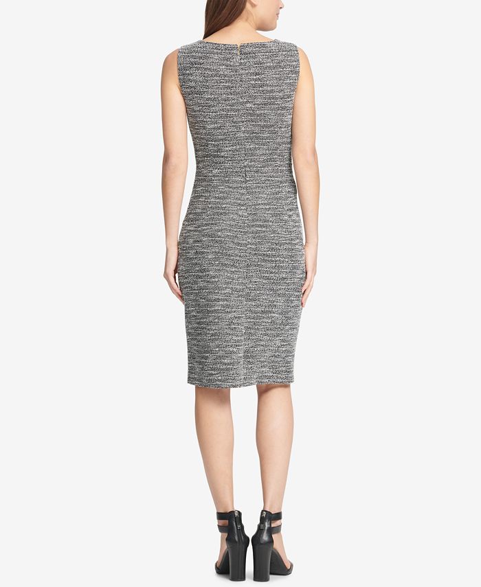 DKNY Textured V-Neck Sheath Dress, Created for Macy's & Reviews ...