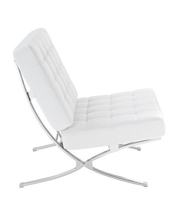 BLUSH & BRASS Flatbush Modern Armless Accent Chair - Macy's