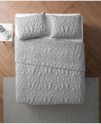 Shore Embossed 3-Piece Quilt Set, King
