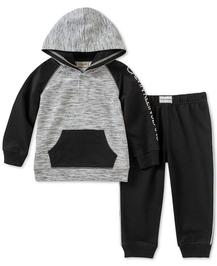 Calvin Klein Baby Boys 2-Pc Hoodie & Jogger Pants Set - Macy's