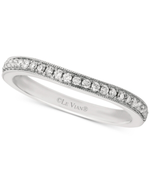 image of Le Vian Bridal Diamond Beaded Edge Band (1/5 ct. t.w.) in 14k White Gold