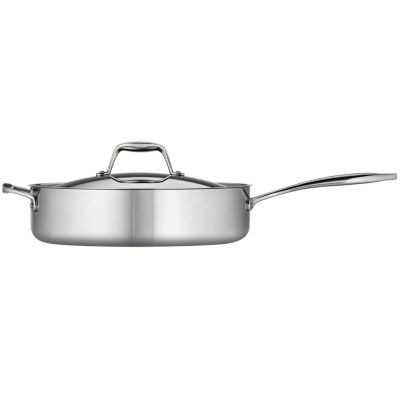 Signature 3-Quart Tri-Ply Clad Stainless Steel Saute Pan with Lid