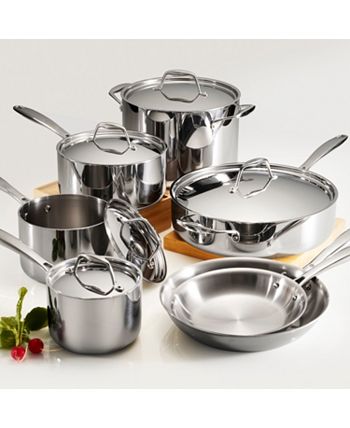 Tramontina Usa Inc Tramontina 12-piece Tri-Ply Clad Stainless Steel Cookware  Set 1 ct