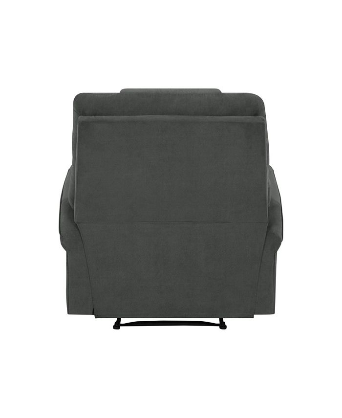 ProLounger Blakeleigh Wall Hugger Gray Microfiber Recliner Macy's