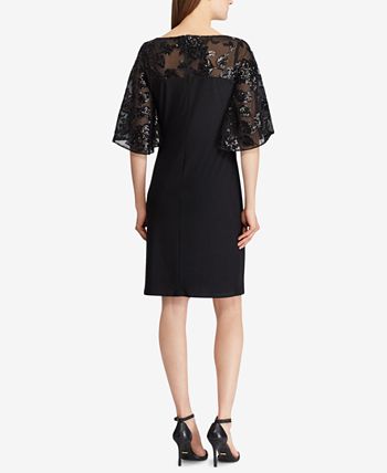 Lauren Ralph Lauren Sheer Yoke Dress Macy s