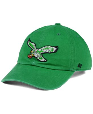 ‘47 Brand Philadelphia Eagles Dad Cap – Hunter Green Clean Up Adjustable Strap Hat