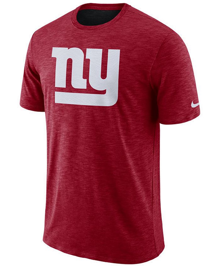 Nike Men's New York Giants Dri-Fit Cotton Slub On-Field T-Shirt - Macy's