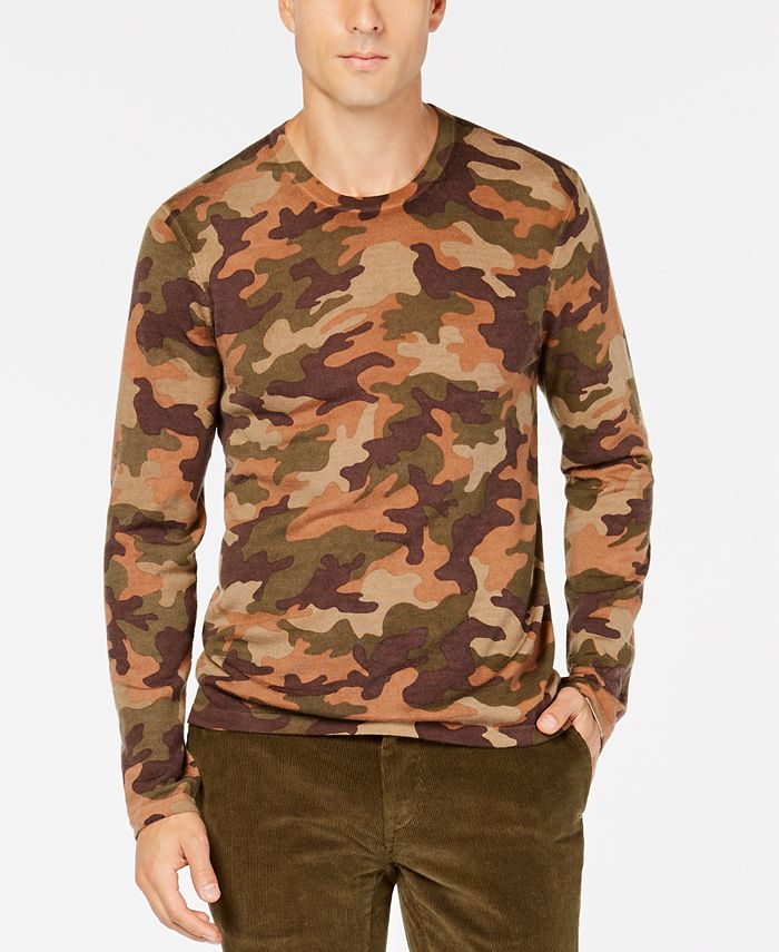 Camo wool sweater hotsell