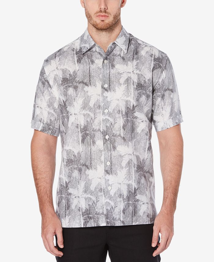 Cubavera Men'a Tropical Palm-Print Shirt - Macy's