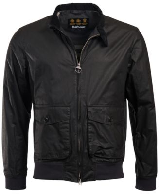 Barbour hagart shops wax jacket black