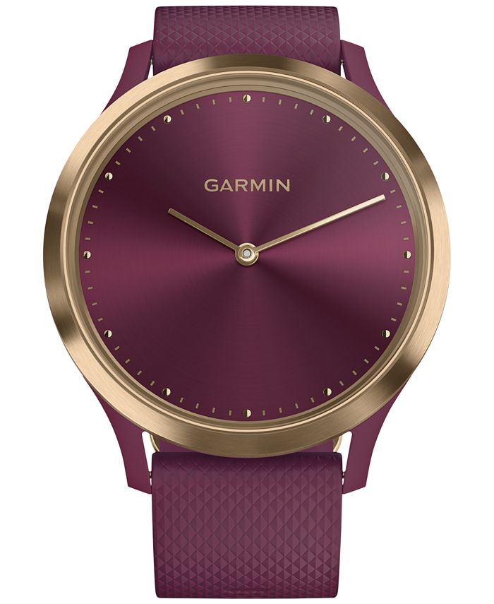 Garmin Unisex v vomove HR Sport Berry Silicone Strap Hybrid