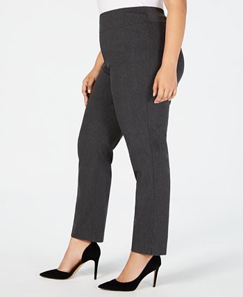 Charter Club Plus Size Cambridge Tummy-Control Pull-On Pants, Created for  Macy's - Macy's