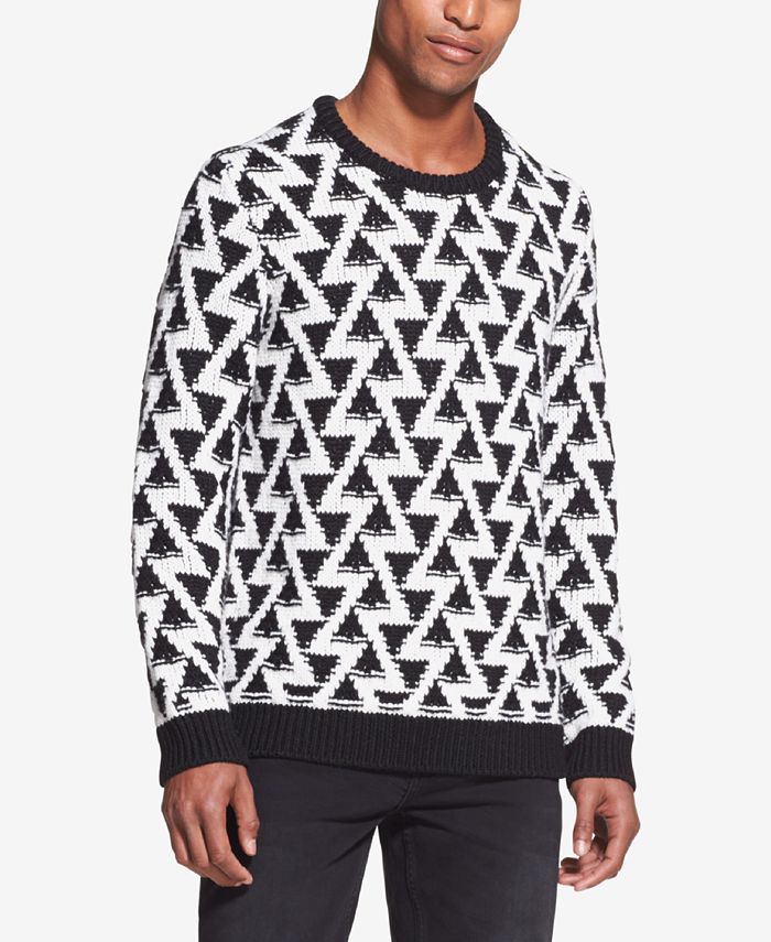 DKNY Triangle Stitch Sweater & - Sweaters Men - Macy's